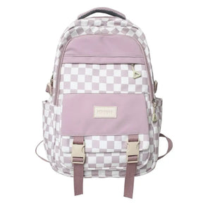 Mochila/Bolsa Escolar Feminina Xadrez